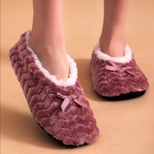 Warm Fuzzy Chevron Slippers